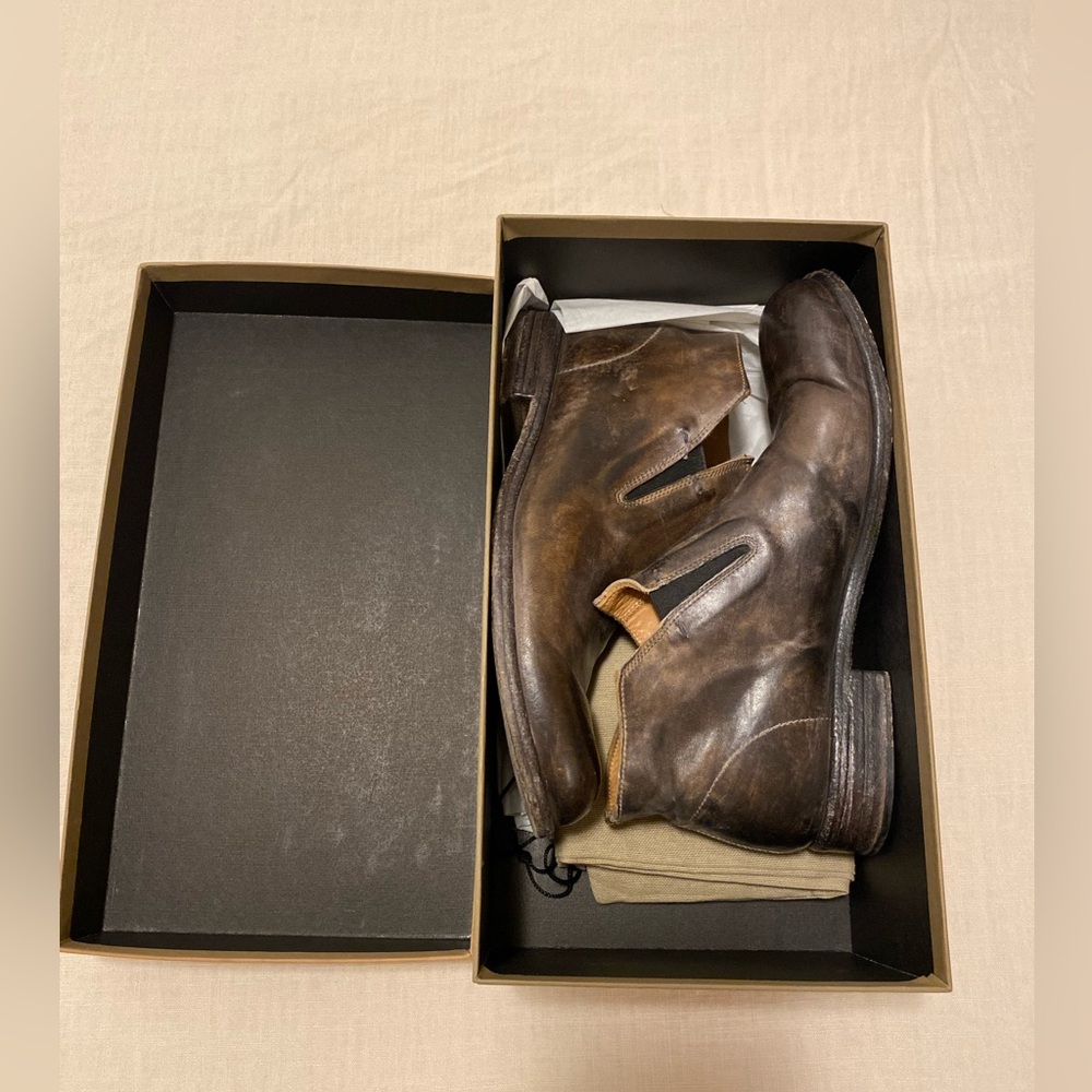 Stunning Shoto Mahogany Brogue Boots - Picture 2 of 12